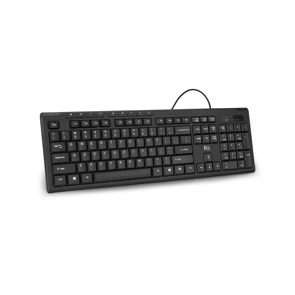 Rii Rk907 104 Keys Ultra Thin Usb Wired Desktop Computer Keyboard 191466382875