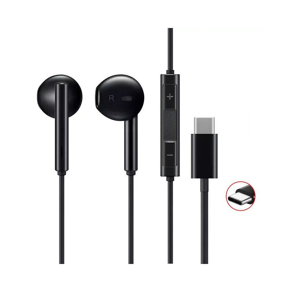 Original Huawei Cm33 Usb Type C Earphone Hi Res Audio Wired Control Classical Earbuds Headphone With Mic 791345293119