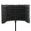 57.5 x 28cm Foldable Adjustable Studio Recording Microphone Isolator Sound Absorbing Foam Panel Mic Isolation Shield Stand Mount 5
