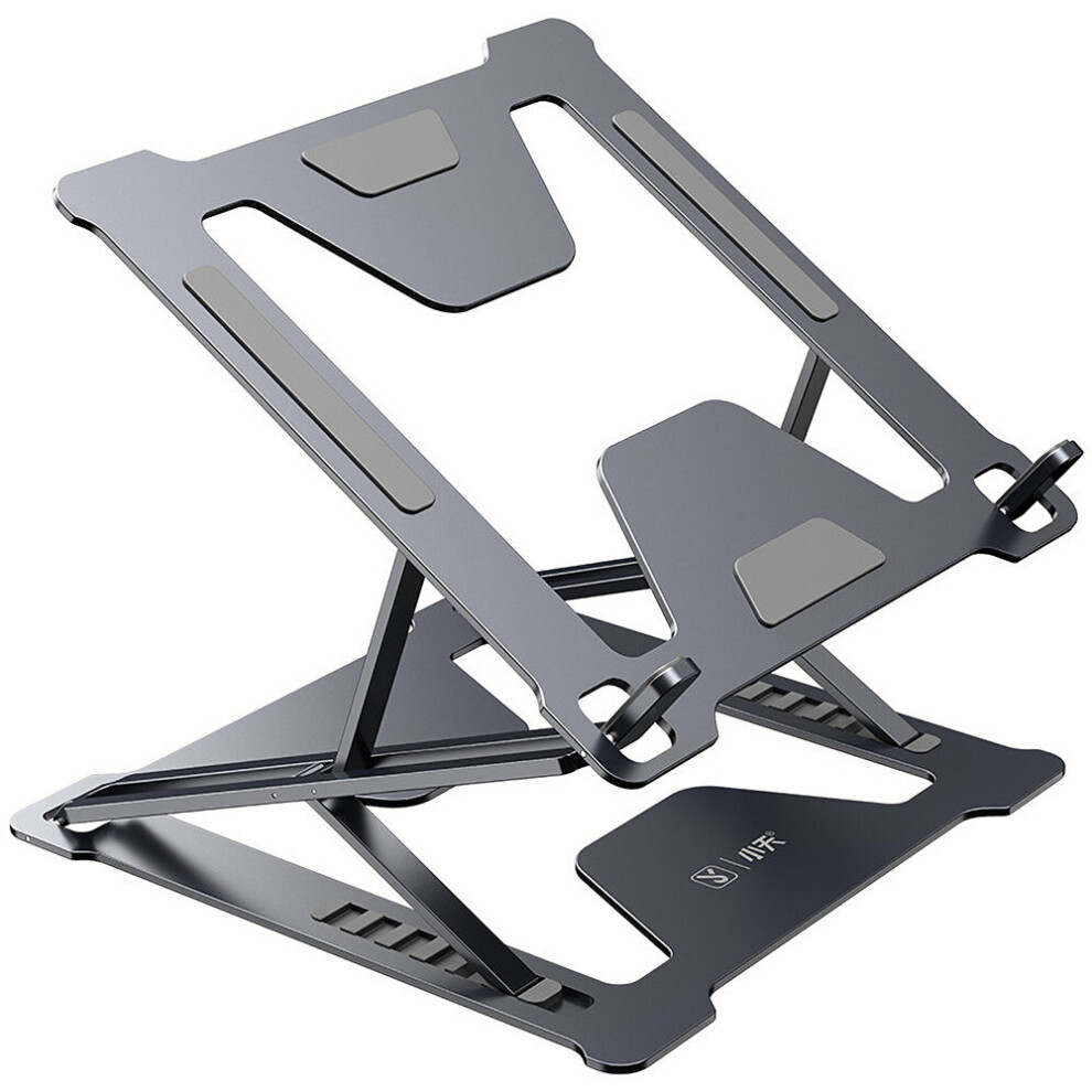 Folding Laptop Stand Bracket Portable Base Aluminum Alloy Heat Dissipation Computer Desktop Elevated Bracket Grey/Silver 8024963338576