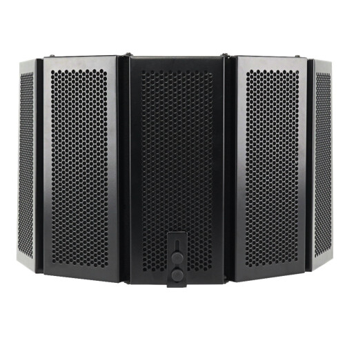 57.5 x 28cm Foldable Adjustable Studio Recording Microphone Isolator Sound Absorbing Foam Panel Mic Isolation Shield Stand Mount 1