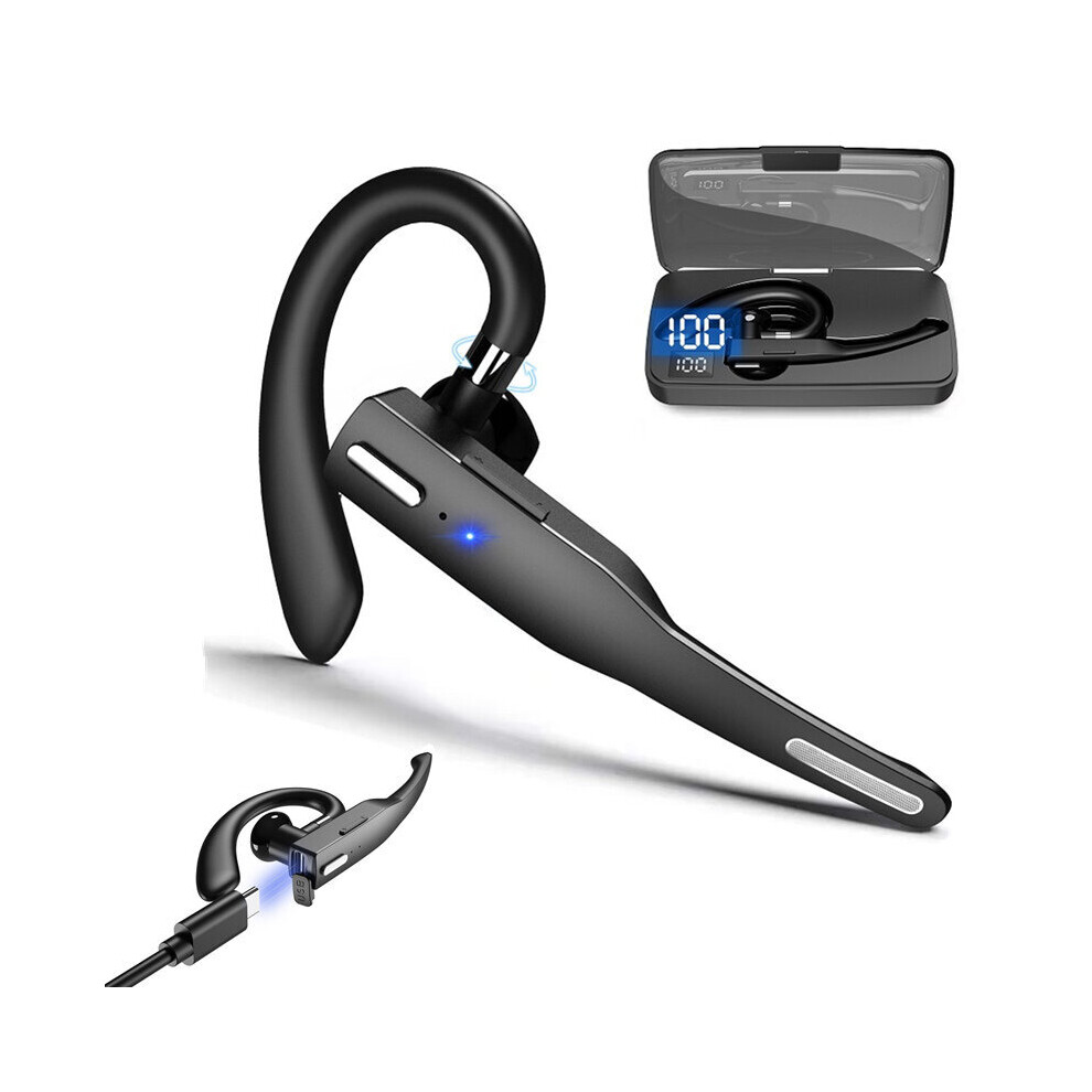 Langsdom 525 Bluetooth 5.1 Headphone Stereo Handsfree Noise Canceling Single Headset Handsfree Business Earphone With Mic 710954514729