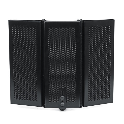 Portable Foldable Metal Microphone Isolation Shield Studio Recording Reflector 1