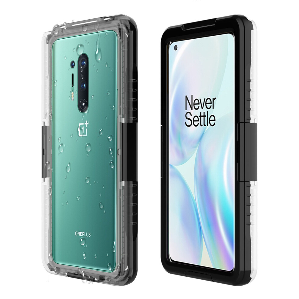 Bakeey For Oneplus 9 Pro 8T 8 7 8 Pro 7T 7 Pro Ip68 Waterproof Case Transparent Touch Screen Pc + Tpu Shockproof Dustproof Full Cover Protect 6900085119076