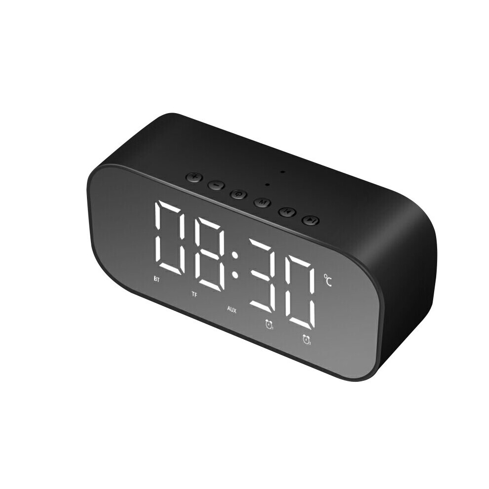 Bakeey A18 Alarm Clock Speakers 3D Mirror Display Fm Radio Led Screen Hi Fi Subwoofer Bass Bluetooth 5.0 Multifuction Speaker 6900079651445