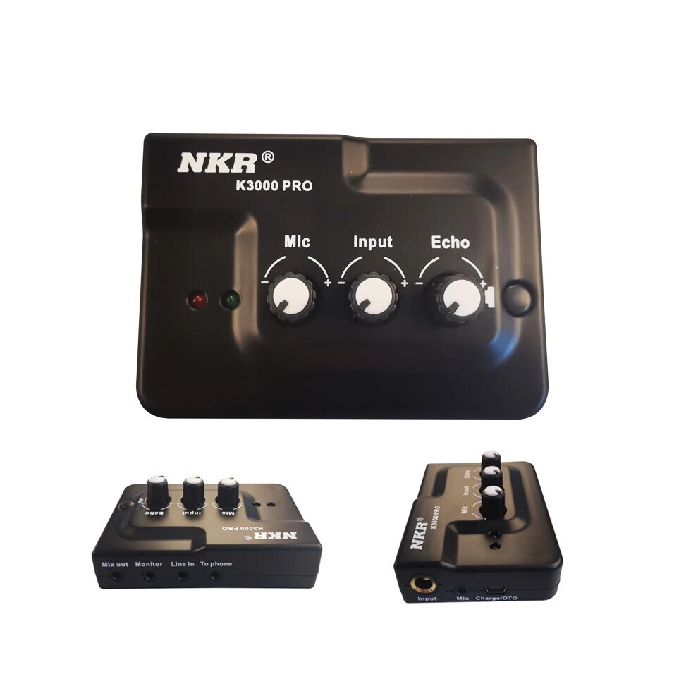 Nkr K 3000 Pro Professional Sound Card Live Broadcast Recording 3.5Mm Aux Jack External Plug And Play For Mic Phone Musicial 6900077271157