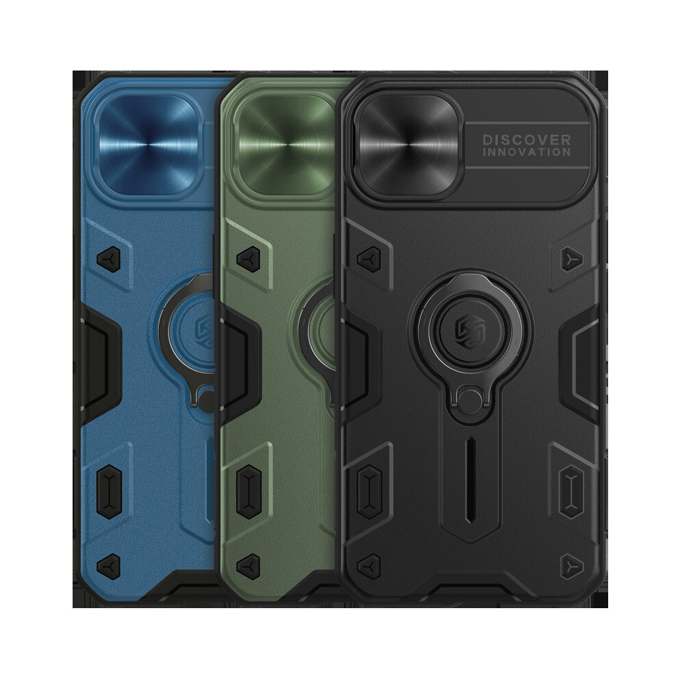 Nillkin For Iphone 13 Protective Case Armor Anti Peeping Slide Lens Cover With Bracket Anti Scratch Shockproof Back Cover 300876391456