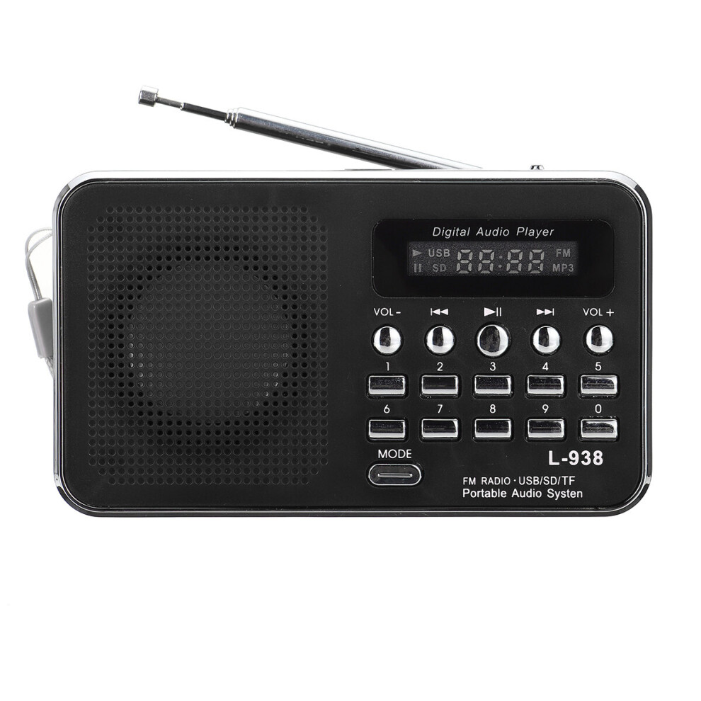 Portable Fm 87.5 108Mhz 4.2V 4 Radio Tf Sd Card Aux Loop Play Speaker Mp3 Music Player 6901250013397
