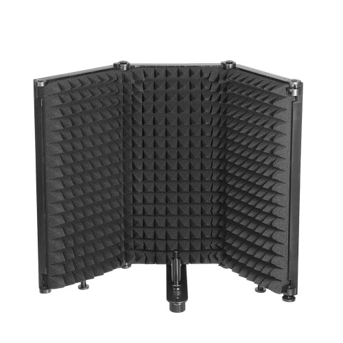 Portable Foldable Microphone Isolation Shield Studio Recording Mic Sound Reflect Foam Panel 2