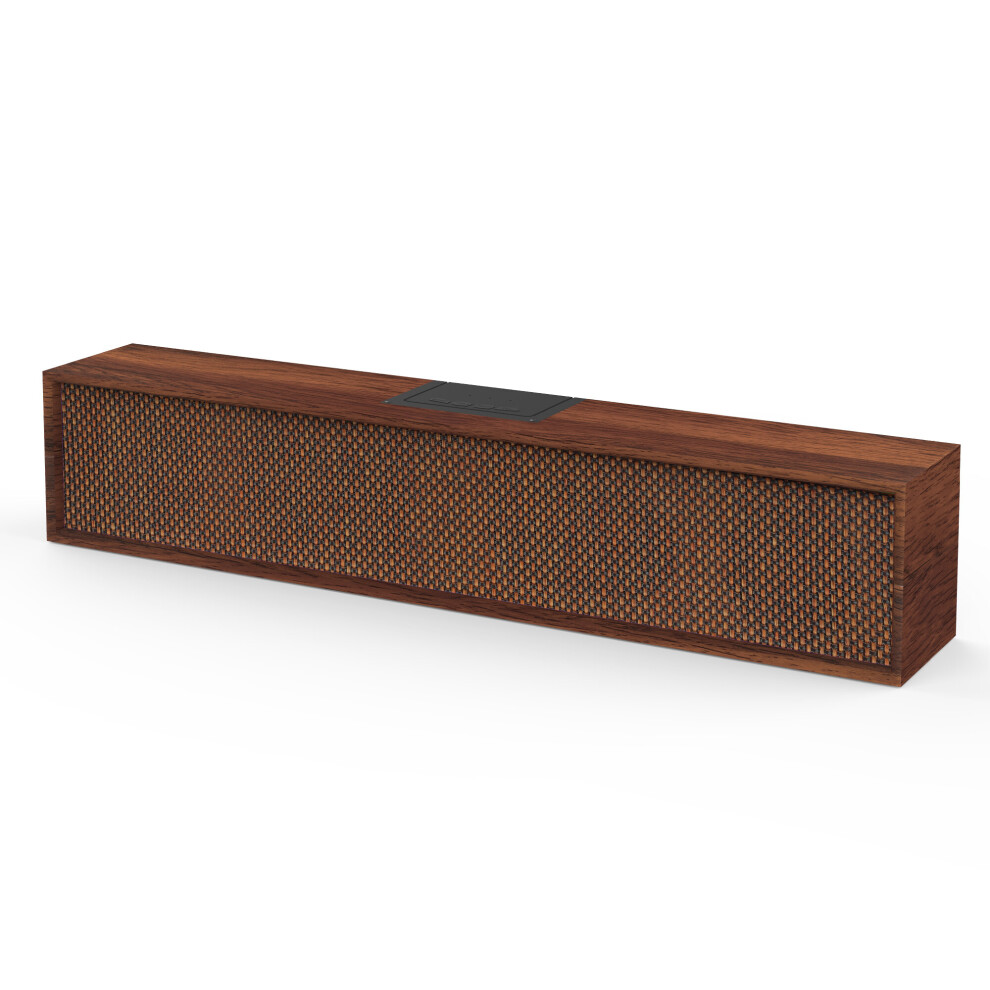 Smalody Bluetooth Speaker 20W Wooden Design Bluetooth 5.0 Wireless Music Player Aux Wired Tf Usb Fm Radio Soundbar Subwoofer Box 6906142608620