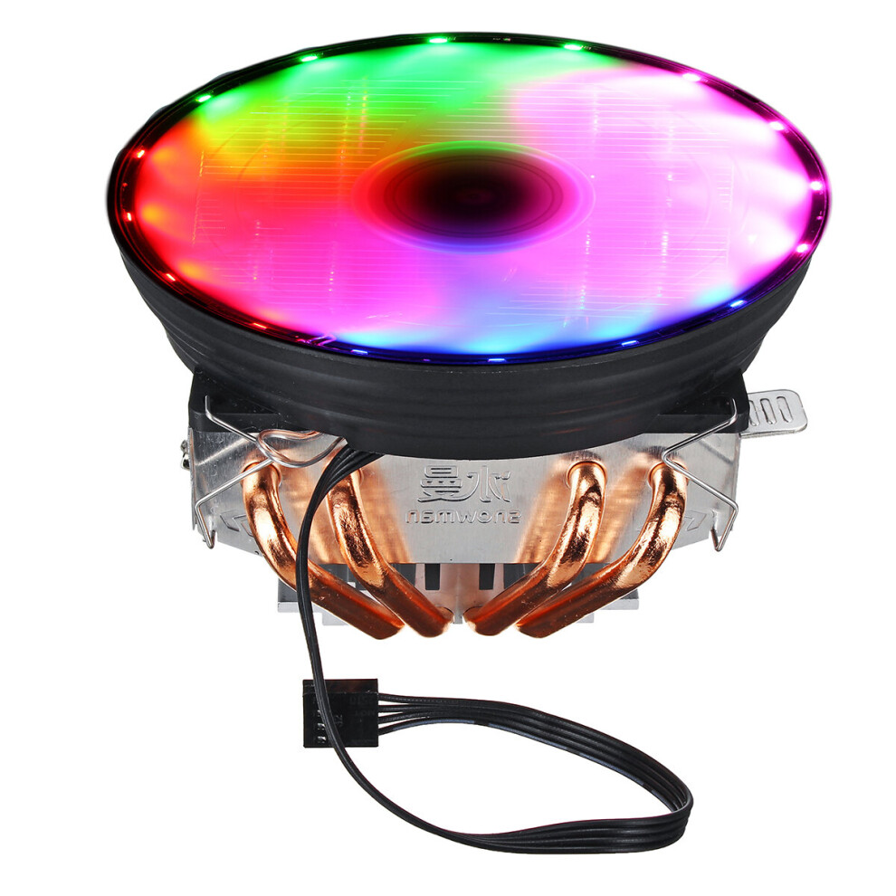 Dc 12V 4Pin Colorful Backlight 120Mm Cpu Cooling Fan Pc Heatsink For Intel Amd For Pc Computer Case 705353743542