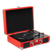 Phonograph Turntables Record Player Retro Vinyl Audio USB bluetooth Speaker Suitcase 33 45 78 RPM Record Player with Built in Speakers