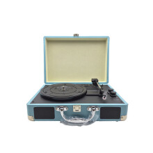 Phonograph Turntables Record Player Retro Vinyl Audio USB Bluetooth Speaker Suitcase Record Player
