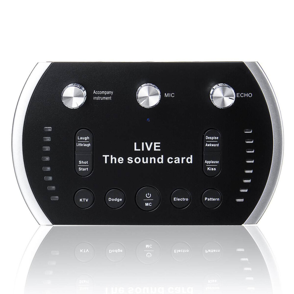 Bakeey B5 Sound Card Dsp Luminous Audio Interface Stereo Sound Components Live Streaming Music Live Broadcast Recording 6900080228032