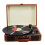 Phonograph Turntables Record Player Retro Vinyl Phonograph Record Player Suitcase USB Bluetooth Speaker 1