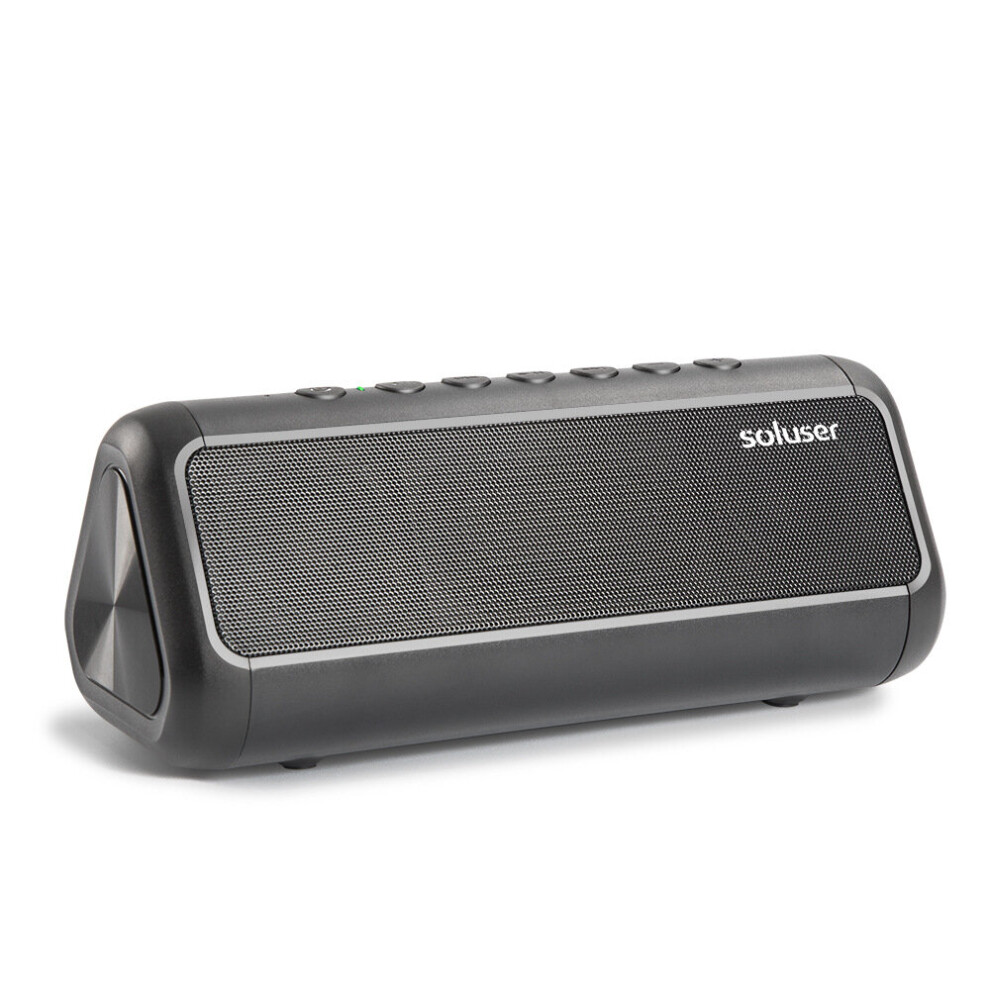 Portable Wireless Bluetooth Speaker Dual Units 5000Mah Solar Charging Power Bank Speaker With Mic 6232956303278