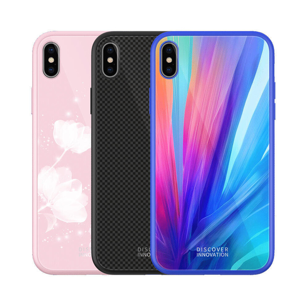 Nillkin Colorful Shockproof Tempered Glass + Soft Tpu Back Cover Protective Case For Iphone X 6936662553964