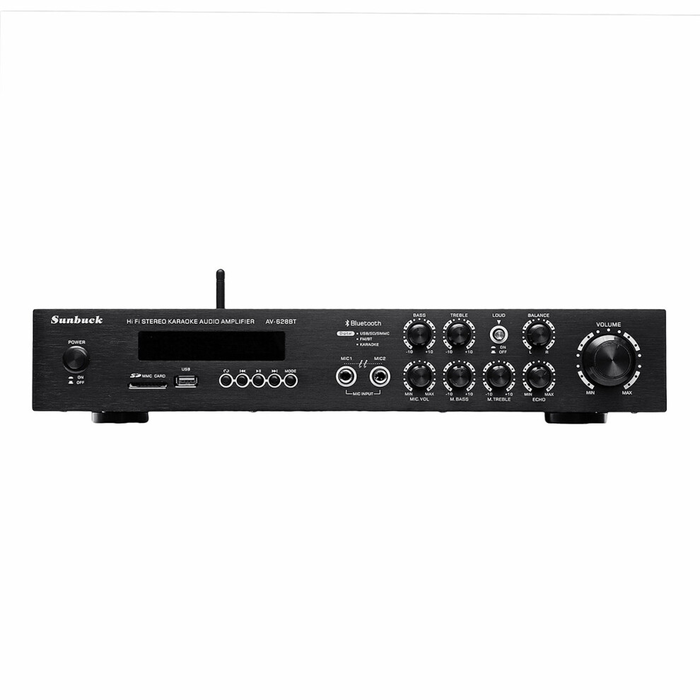 5 Channel Aluminum Alloy Home Amplifier Subwoofer LED Display for Hi fi bluetooth Speaker Support Remote Control FM Radio USB-image-OPC-PBK68FM-NEW