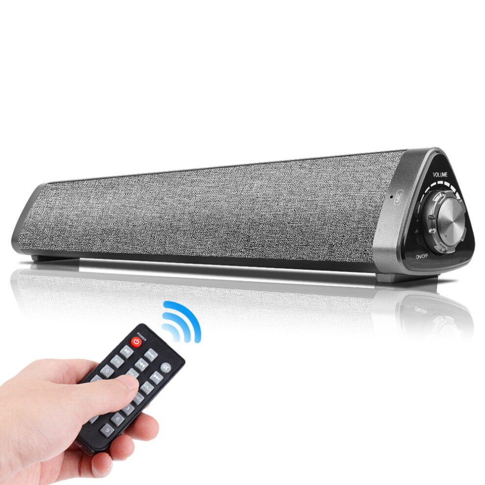 10W Wireless Bluetooth 5.0 Speaker Subwoofer Handsfree Soundbar With Remote Control Support Tf Card Usb Dac 713830902047