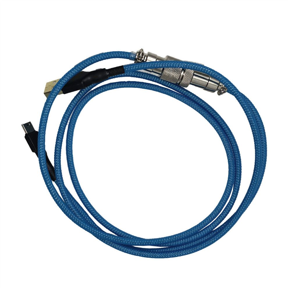 Aviation Plug Mechanical Keyboard Data Cable Connector Gh60 96 Mini Usb Interface Black/White 6900068884304