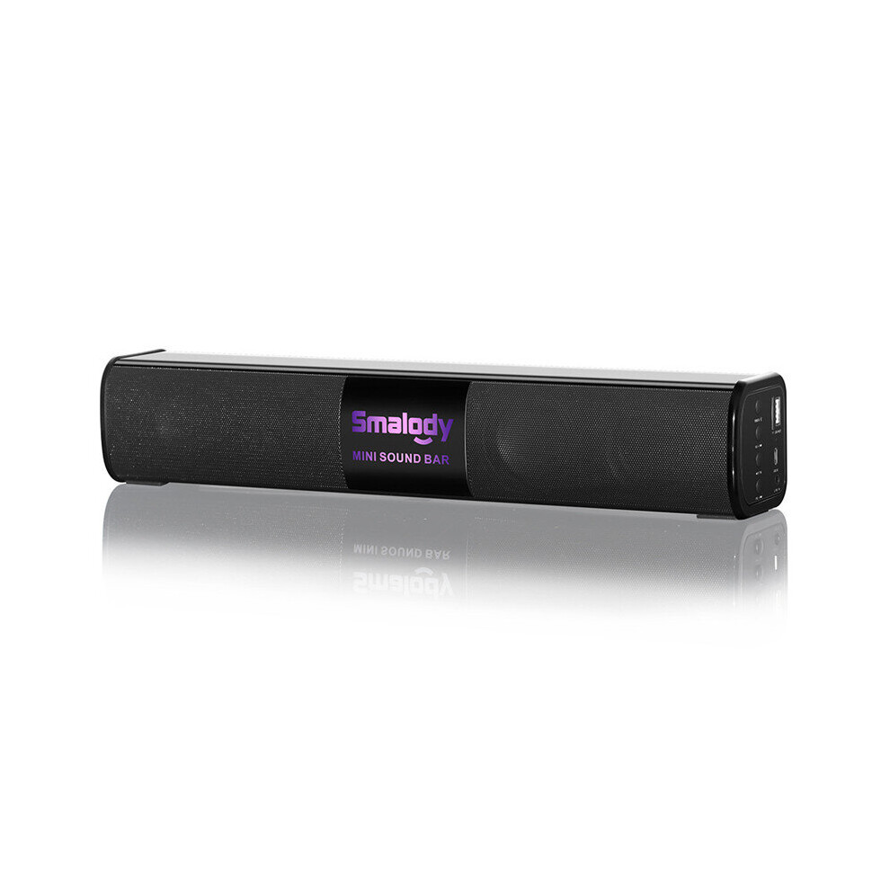 Portable Wireless Bluetooth Speaker Led Stereo Surround Sound Noise Reduction Handsfree With Mic Black 756320027837