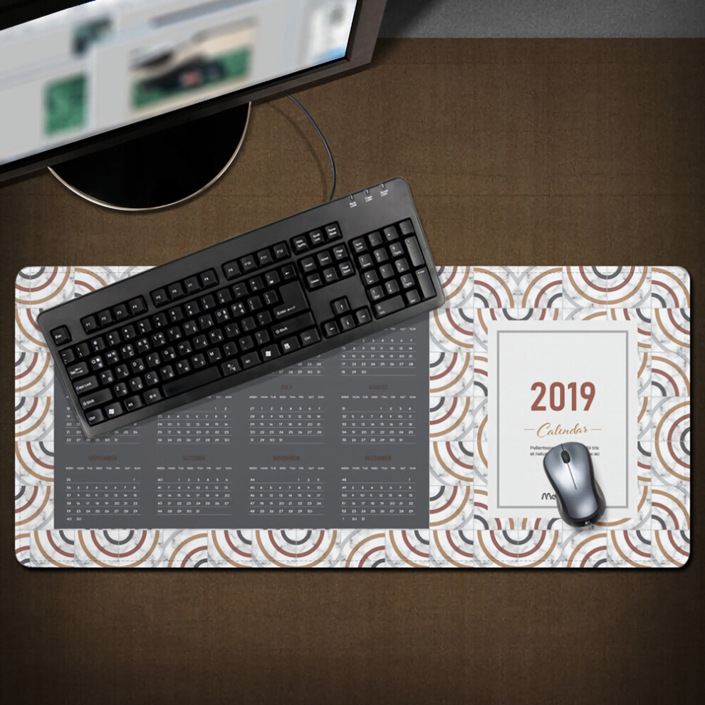 800*300*3Mm The Year 2019 Calendar Large Non Slip Mouse Pad Desktop Laptop Pad Mat 3796737055303