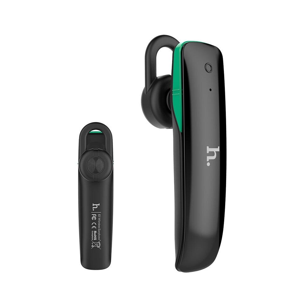 Hoco E1 Single Bluetooth Wireless Headset Hi Fi Earphone With Hd Mic Support Four Languages 6900057019816
