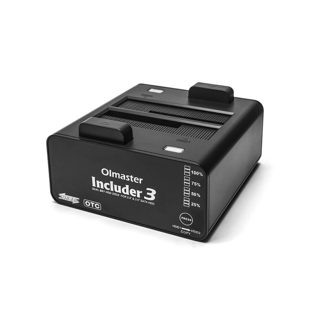 Oimaster Dual Bay Hard Drive Docking Station Usb 3.0 To 2.5 3.5Inch Sata Hard Drive Enclosure Hard Disk Case Dual Bay Hdd Ssd 791538935314