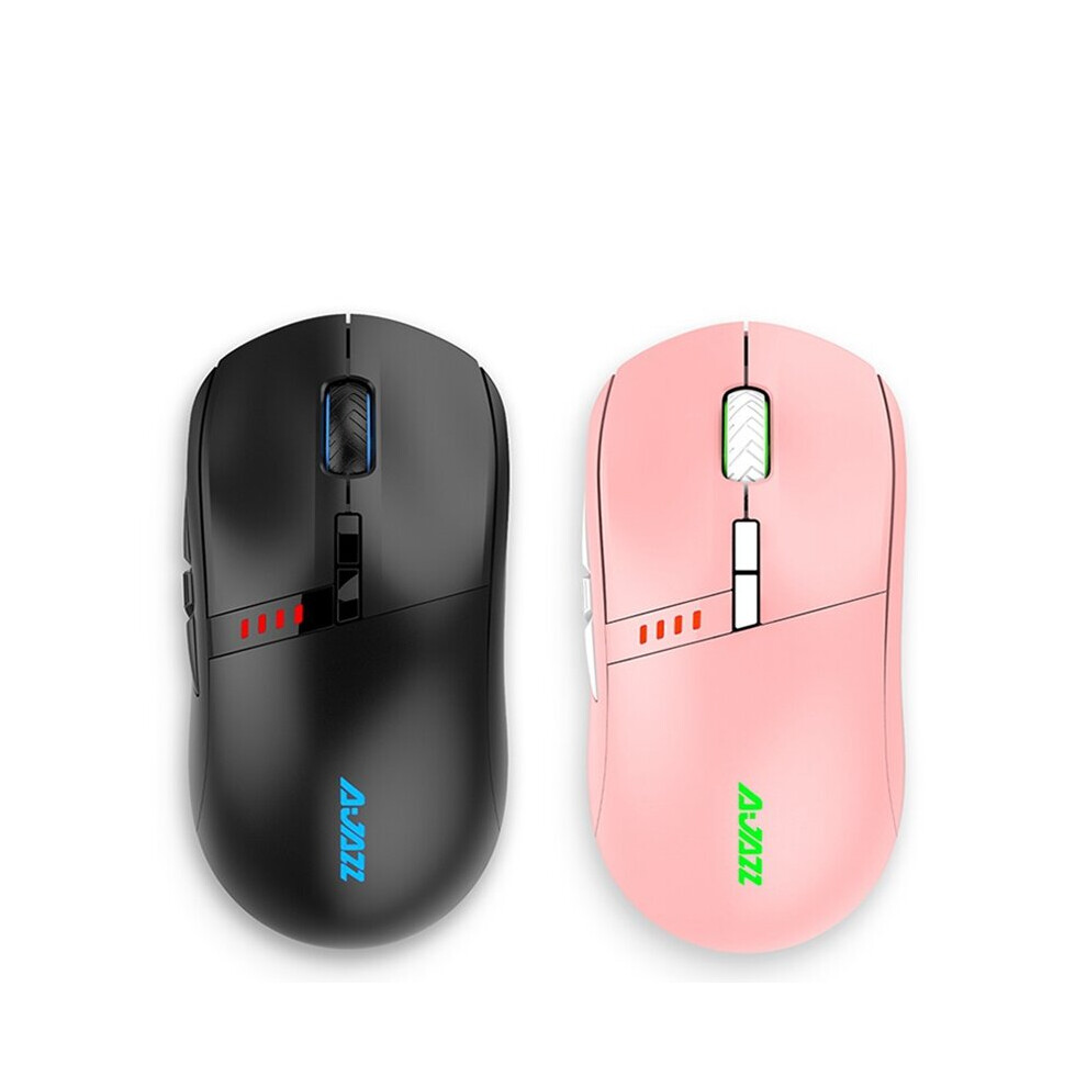 Ajazz I305pro Dual Mode Type C Wired + 2.4G Wireless 16000Dpi Optical Mouse Rechargeable Gaming Mouse Black/Pink 8127046693576