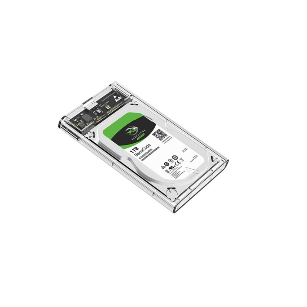 Biaze Yp1 2.5Inch Usb3.0 To Sata3.0 Hdd Ssd Hard Drive Enclosure Transparent 5Gbps Hard Disk External Case Support Uasp 6954301169314