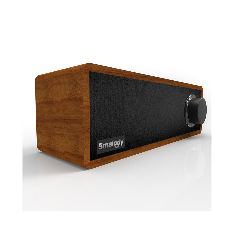 Smalody Bluetooth Speaker Portable Wooden Wireless Headset Stereo Mini Subwoofer Loudspeaker 9366351175783