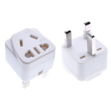 UK Singapore Malaysia Hongkong Power Plug, US AU China 2pin 3pin Socket to UK 3pin Plug Converter Travel Adapter 13A250V
