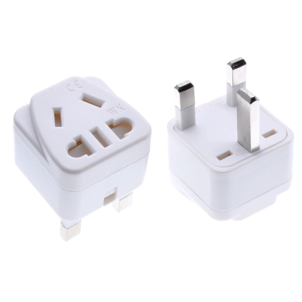 UK Singapore Malaysia Hongkong Power Plug, US AU China 2pin 3pin Socket to UK 3pin Plug Converter Travel Adapter 13A250V