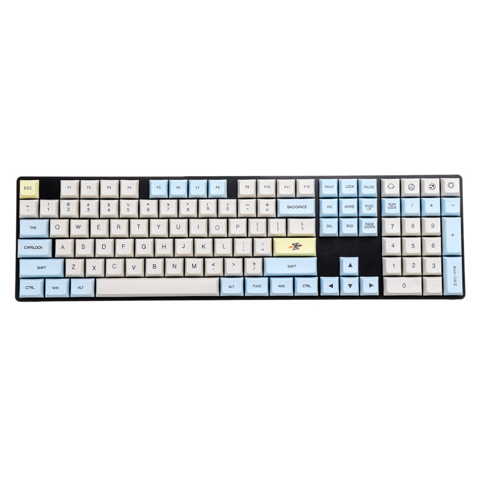 Kbdfans Moon Landing Mars Keycaps Xda Sublimation Pbt Two Color 121 Keys Mechanical Keyboard Keycap Black 6906140284703