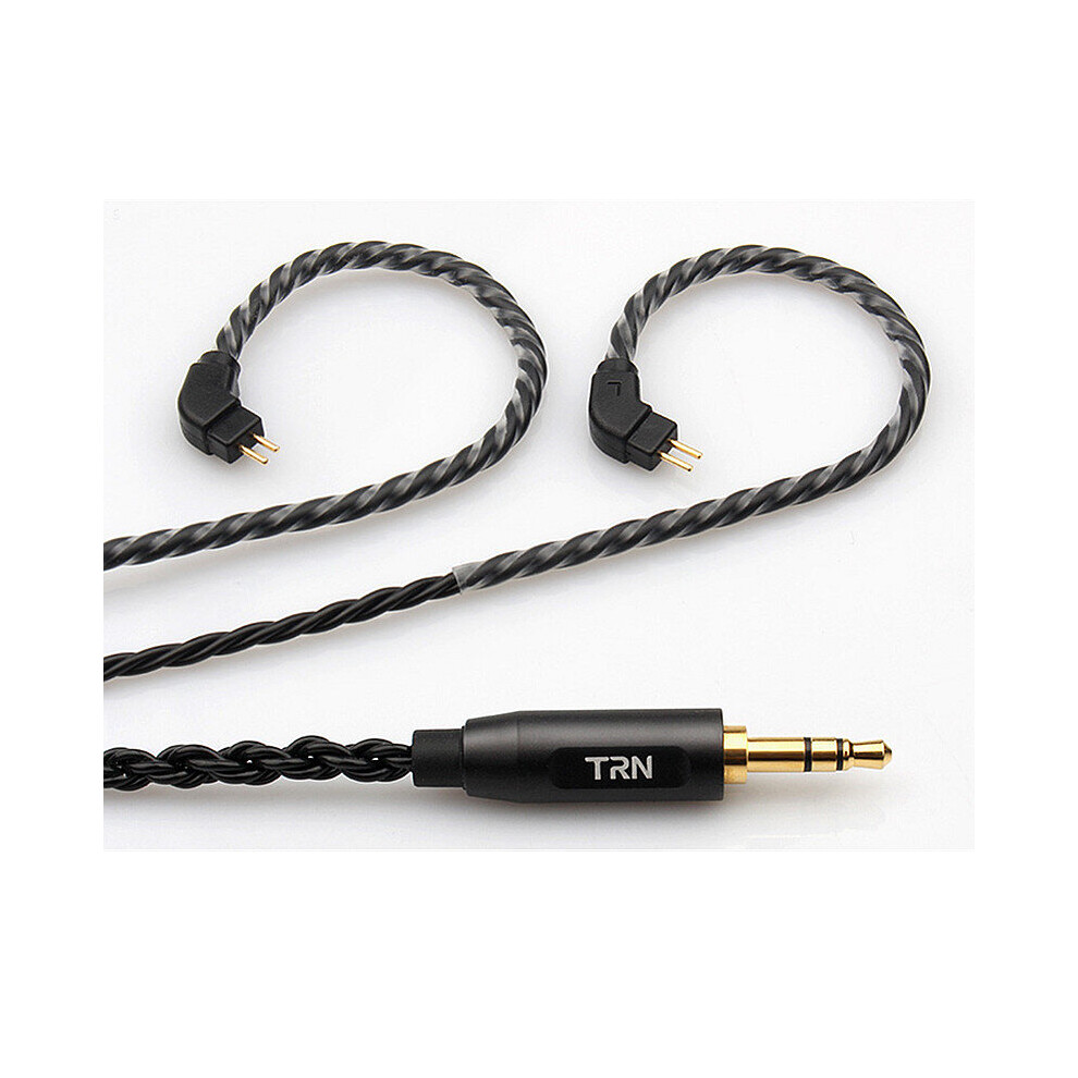 Trn 6 Core Oxygen Free Copper Braided Earphone Cable Hifi Upgrade Cable For Earphone Headphones Black 3518362697624