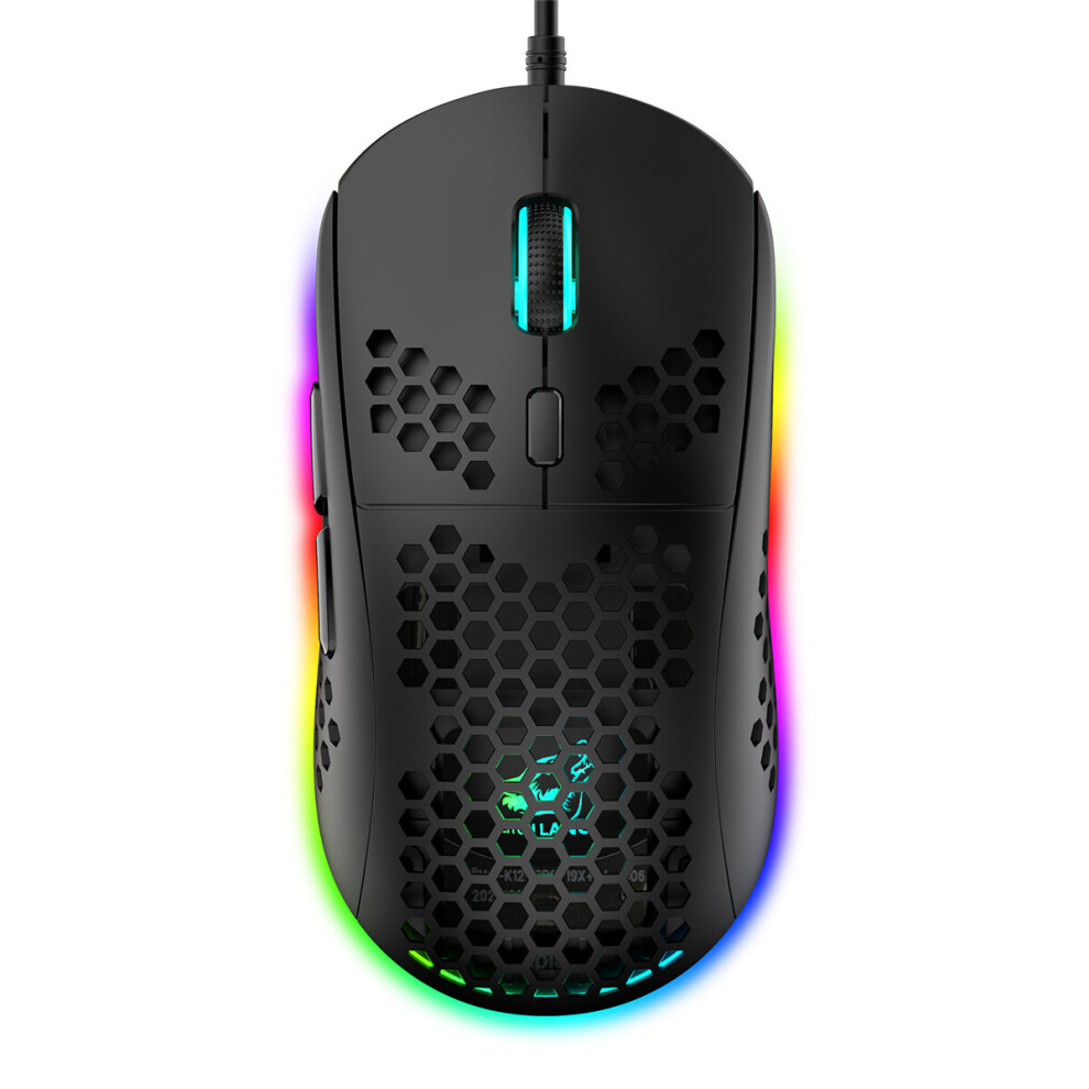 Ziyoulang M8 Wired Game Mouse Breathing Rgb Colorful Honeycomb Hollow 12000Dpi Gaming Mouse Usb Wired Gamer Mice For Desktop Computer Laptop Pc 6900082802636