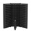 Foldable Microphone Acoustic Isolation Shield Acoustic Foams Studio Three door Noise Enclosure Panel Filter 1