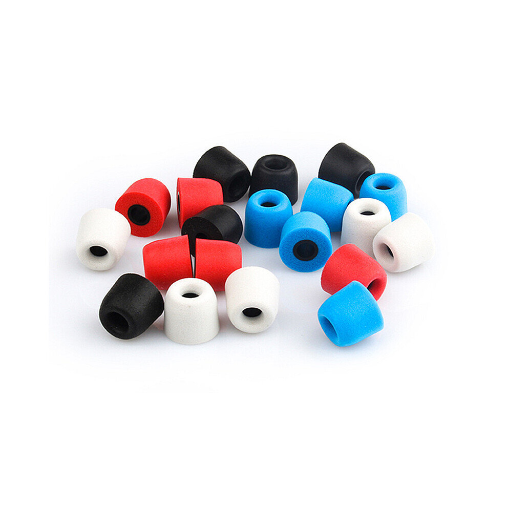 Trn 3 Pairs Of Rebound Memory Foam Tips Silicone In Ear Earbuds For Earphone Headphone Black/Red/Blue 742574275834