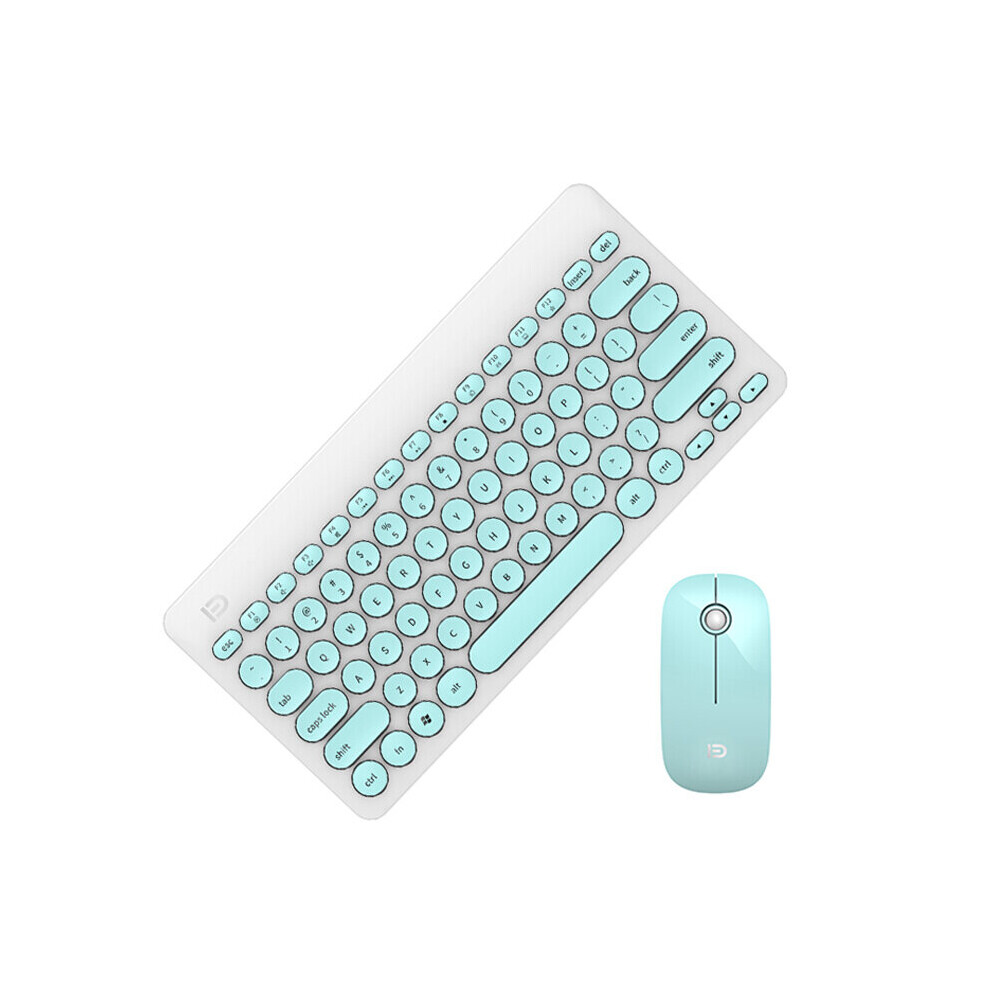 Fd Ik6620 2.4Ghz Wireless Silent Keyboard & Mouse Set 79 Keys Keyboard 1500Dpi Wireless Mouse With Usb Receiver 6900088511440
