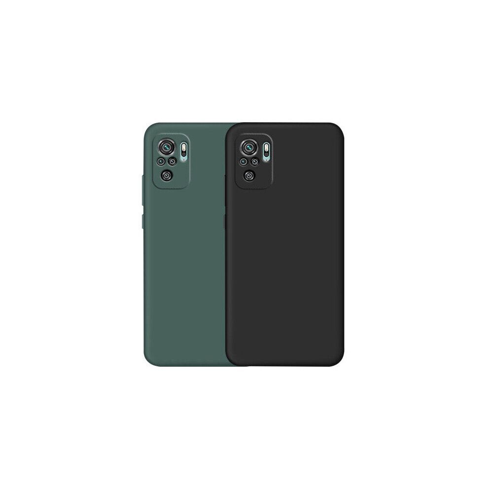 Bakeey For Xiaomi Redmi Note 10 Redmi Note 10S Case Smooth Shockproof With Lens Protector Soft Liquid Silicone Rubber Protective Case Non Original 6900084283174