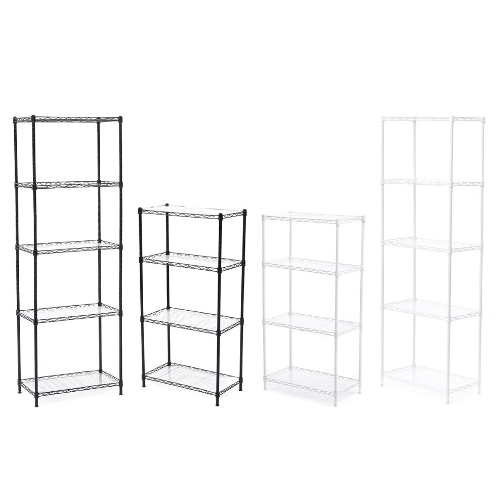 4 5 Tier Shelf Shelving Storage Unit Metal Organizer Wire Rack 014982972057