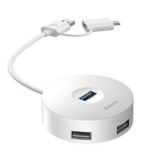 Baseus USB 3.0 to 1 Port USB 3.0 and 3 ports USB2.0 Hub Adapter 5GBit s Gigabit Ethernet Docking Station For Laptop