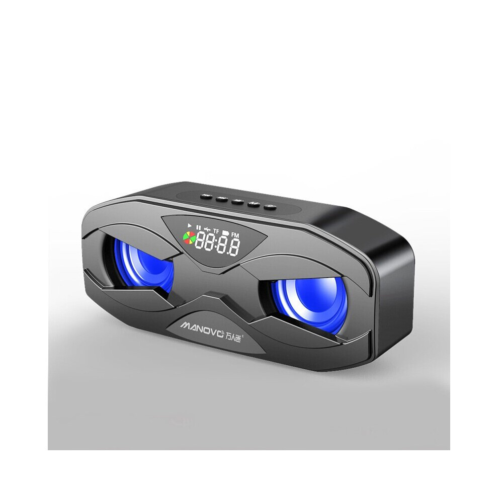M5 Wireless Bluetooth 5.0 Speaker Heavy Bass Led Display Fm Radio Handsfree Tf Card Usb Play Speaker With Mic 6402367725505