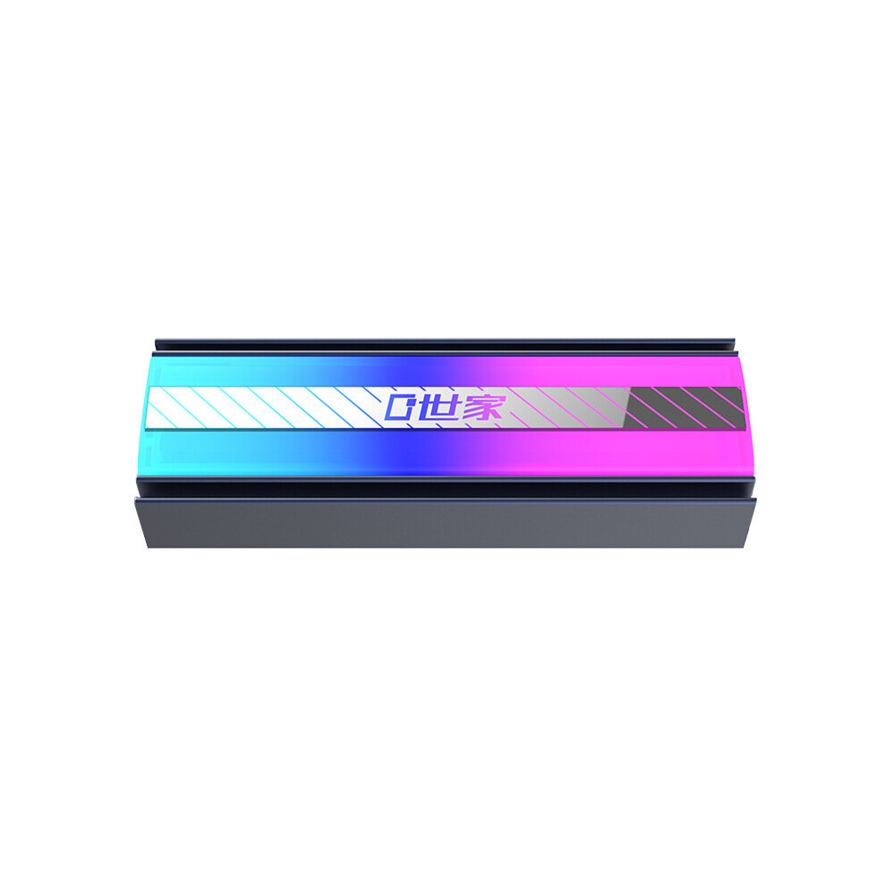 Lindo Zone M.2 2280 Ssd Heatsink 5V 3Pin Argb Aluminum Alloy Heat Sink Cooler Gray 6906143185618