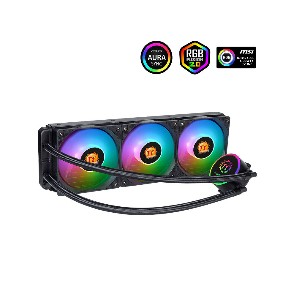 Thermaltake 360 Riing Argb Aio Cpu Water Cooler Cooling Radiator For Intel Lga2066 2011 3 2011 1366 115X And Tr4 Am4 Am3+ Am3 Am2+ Am2 Fm1 Fm2 6901249929418