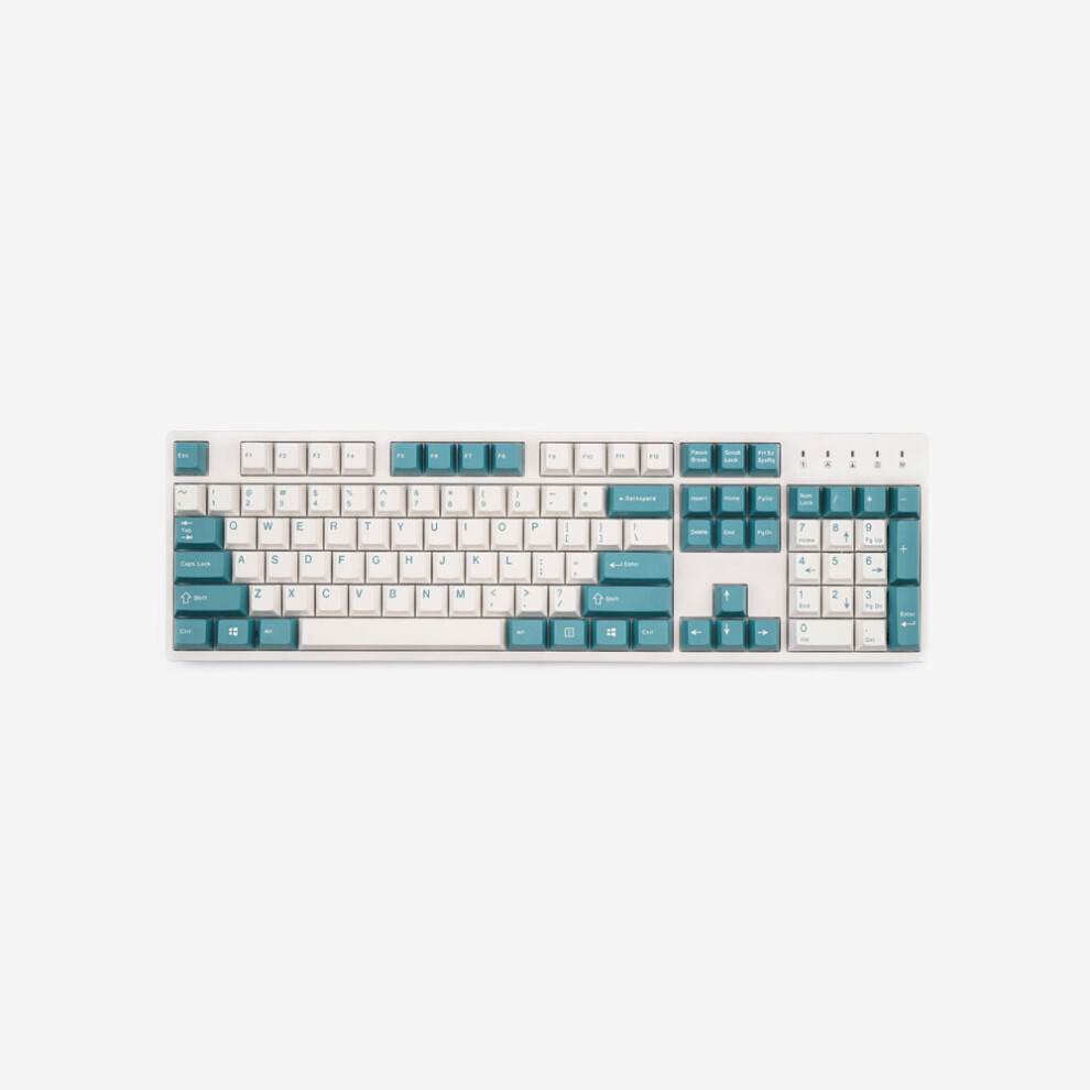 Kbdfans 153 Keys Green&White Keycap Set Cherry Profile Abs Two Color Molding Keycap For Mechanical Keyboard Red 6906142061319