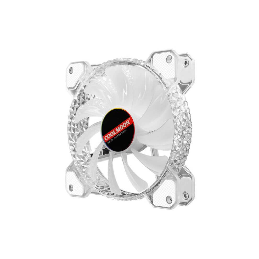 Coolmoon 12Cm Cooling Fan Cpu Radiator Heatsink For Desktop Chassis Cpu Pwm 3Pin Argb Aura Radiator 9479445866785