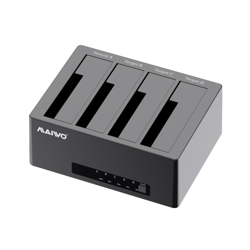 Maiwo Sata Hdd Ssd Duplicator Hdd Docking Station Data Clone Support Up To 64Tb Plug And Play For 2.5'' 3.5'' Sata Ssd Hdd 6900083826785