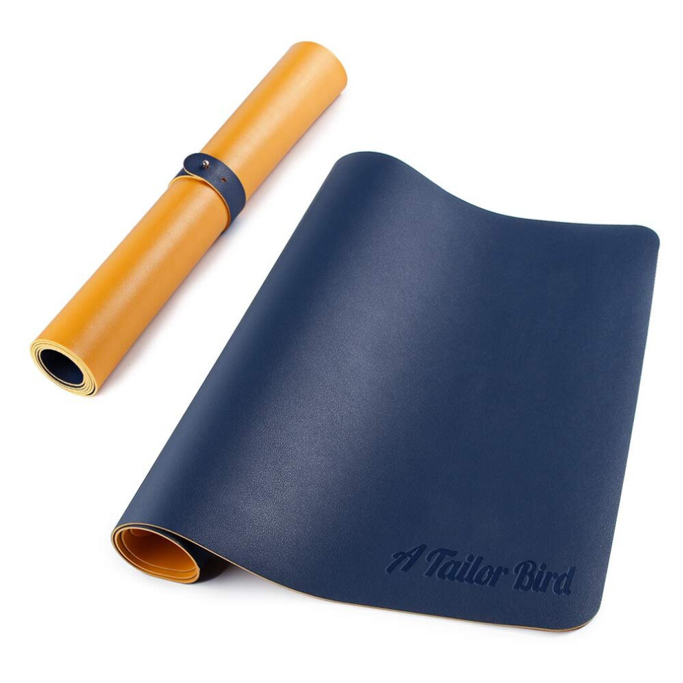 A Tailor Bird Gaming Mouse Pad Extended Large Desk Mat Pu Leather Blotter Dual Sided Non Slip Water Resistant For Keyboard And Mouse 6900057014873