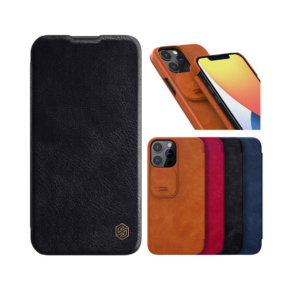 Nillkin For Iphone 13 13 Pro 13 Pro Max Case Slide Camera Protection Flip Shockproof With Card Slot Pu Leather Full Cover Protective Case 6902912465301